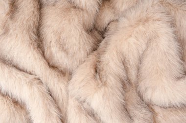 Arka plan olarak sahte kürk dokusu, üst görünüm.