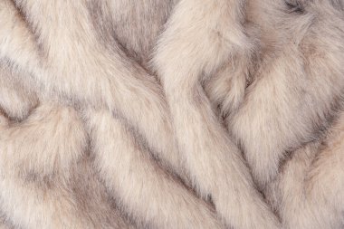 Arka plan olarak sahte kürk dokusu, üst görünüm.