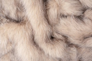 Arka plan olarak sahte kürk dokusu, üst görünüm.