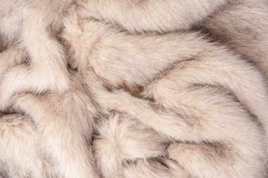 Arka plan olarak sahte kürk dokusu, üst görünüm.