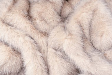 Arka plan olarak sahte kürk dokusu, üst görünüm.