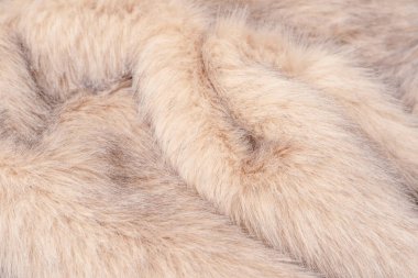 Arka plan olarak sahte kürk dokusu, üst görünüm.