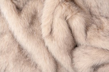 Arka plan olarak sahte kürk dokusu, üst görünüm.