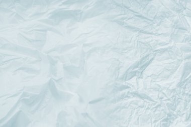 Arkaplan olarak plastik torba. Üst görünüm.