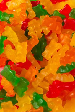 Jöle gibi kokan eşofmanlar arka planda. Üst görünüm.