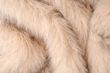 Arka plan olarak sahte kürk dokusu, üst görünüm.