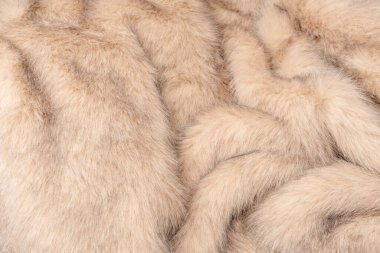 Arka plan olarak sahte kürk dokusu, üst görünüm.