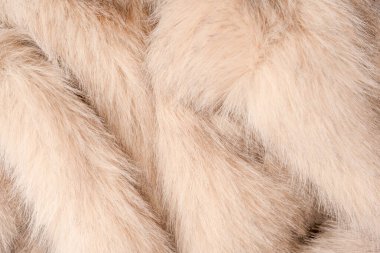 Arka plan olarak sahte kürk dokusu, üst görünüm.