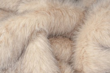 Arka plan olarak sahte kürk dokusu, üst görünüm.