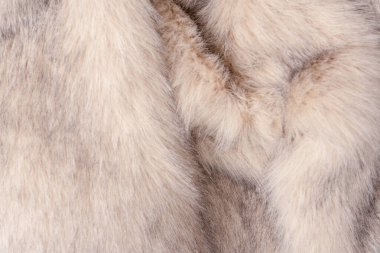 Arka plan olarak sahte kürk dokusu, üst görünüm.