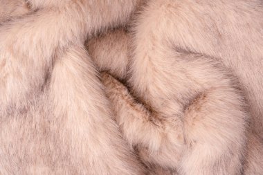 Arka plan olarak sahte kürk dokusu, üst görünüm.