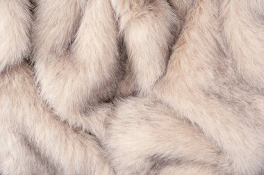 Arka plan olarak sahte kürk dokusu, üst görünüm.