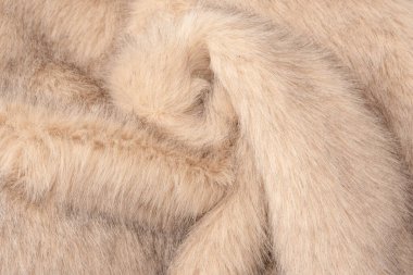 Arka plan olarak sahte kürk dokusu, üst görünüm.