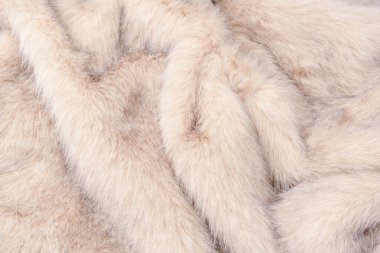 Arka plan olarak sahte kürk dokusu, üst görünüm.