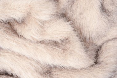 Arka plan olarak sahte kürk dokusu, üst görünüm.