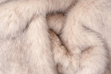 Arka plan olarak sahte kürk dokusu, üst görünüm.