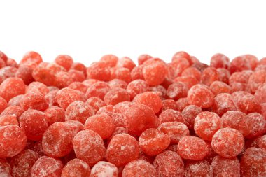 Kurutulmuş kumkat beyaz arka planda izole edilmiş. Üst görünüm.