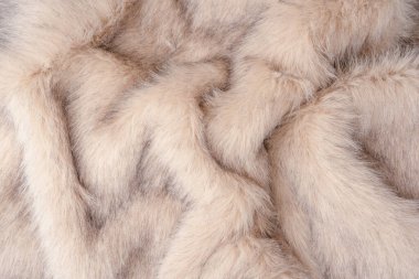 Arka plan olarak sahte kürk dokusu, üst görünüm.