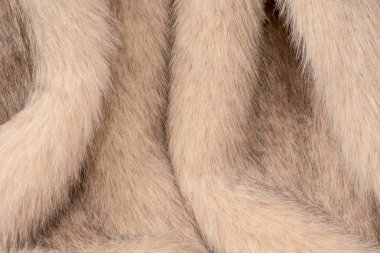 Arka plan olarak sahte kürk dokusu, üst görünüm.