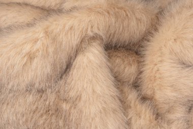 Arka plan olarak sahte kürk dokusu, üst görünüm.