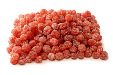 Kurutulmuş kumkat beyaz arka planda izole edilmiş. Üst görünüm.