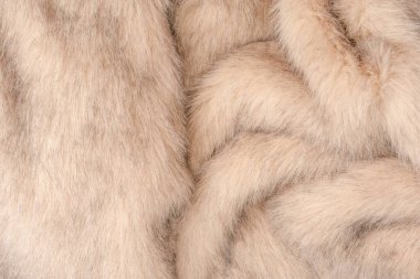 Arka plan olarak sahte kürk dokusu, üst görünüm.