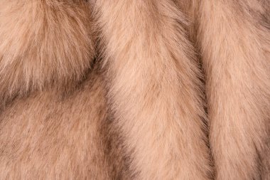 Arka plan olarak sahte kürk dokusu, üst görünüm.