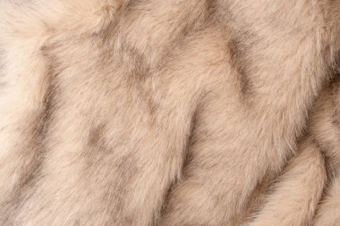 Arka plan olarak sahte kürk dokusu, üst görünüm.