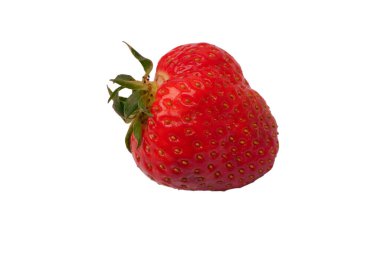 Çilekli. Beyaz arka planda izole edilmiş taze böğürtlen grubu. 