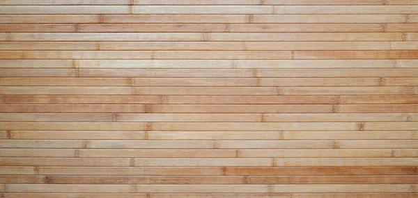 Tapete Autêntico Natural Textura Bambu Horisontal Listrado Fundo — Fotografia de Stock
