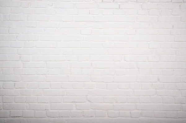 Witte Bakstenen Muur Abstracte Textuur Van Achtergrond Van Geschilderde Echte — Stockfoto