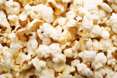 Taze kelebek patlamış mısır arka plan yakın plan görüntüsü