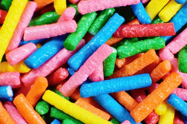 Multicolor Sprinkles Macro Background Photo — Stock Photo, Image