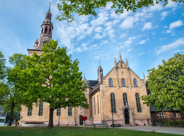 Iglesia Principal Oslo Noroeste Catedral Centro Ciudad — Foto de Stock