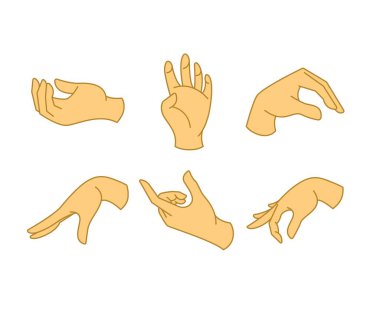 El hareketi vektör çizimi