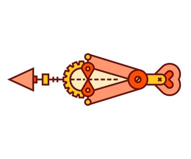 steampunk ok vektör çizimi