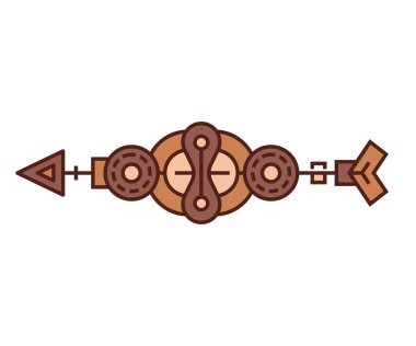 steampunk ok vektör çizimi