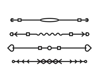 Metin bölücüler ve ayırıcılar sanat çizelgesi