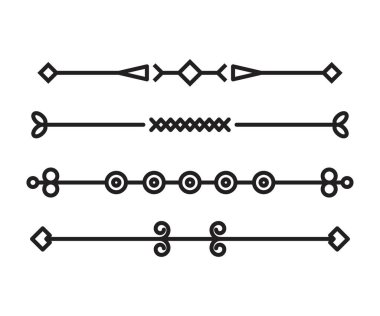 Metin bölücüler ve ayırıcılar sanat çizelgesi