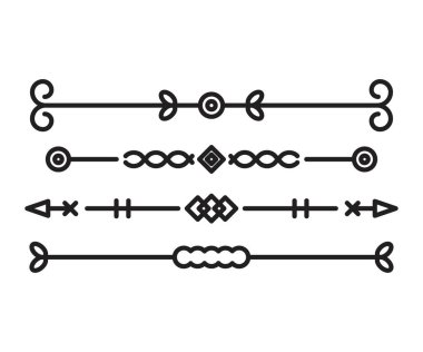 Metin bölücüler ve ayırıcılar sanat çizelgesi