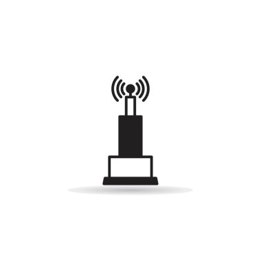 radio mast and network tower icon