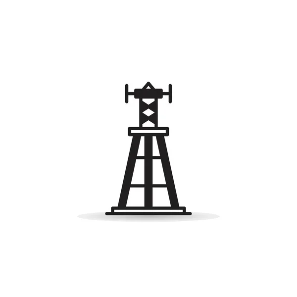 Radio Mast Network Tower Icon — Stockvector