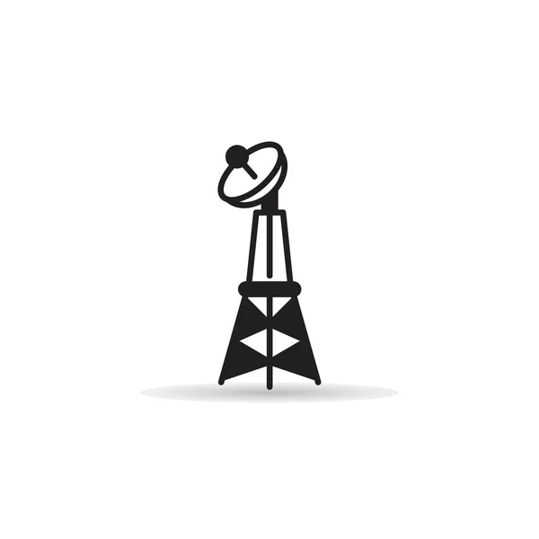 Radio Mast Network Tower Icon — Stock Vector