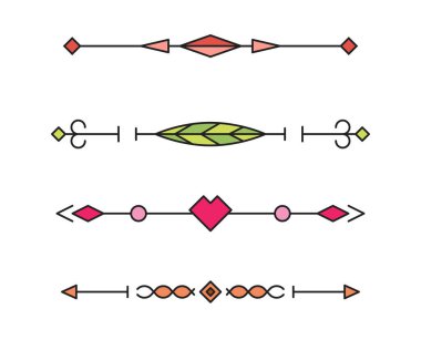 decorative text dividers and separators illustration
