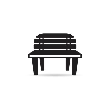 Beyaz arkaplanda park bank simgesi