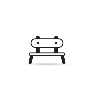 Beyaz arka planda tezgah simgesi