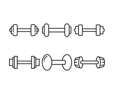 dambıl simgeleri satır illüstrasyonunu ayarla