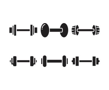 dambıl simgeleri vektör illüstrasyonunu ayarla