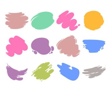 Renkli boya sıçratma vektör çizimi