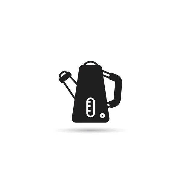 Kettle Icon White Background — Stock Vector